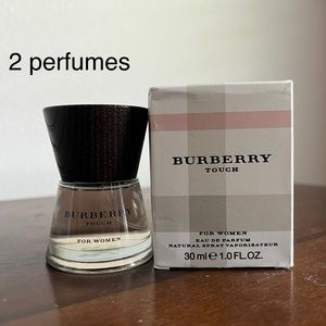 2 Burberry touch perfumes for women 1.0oz